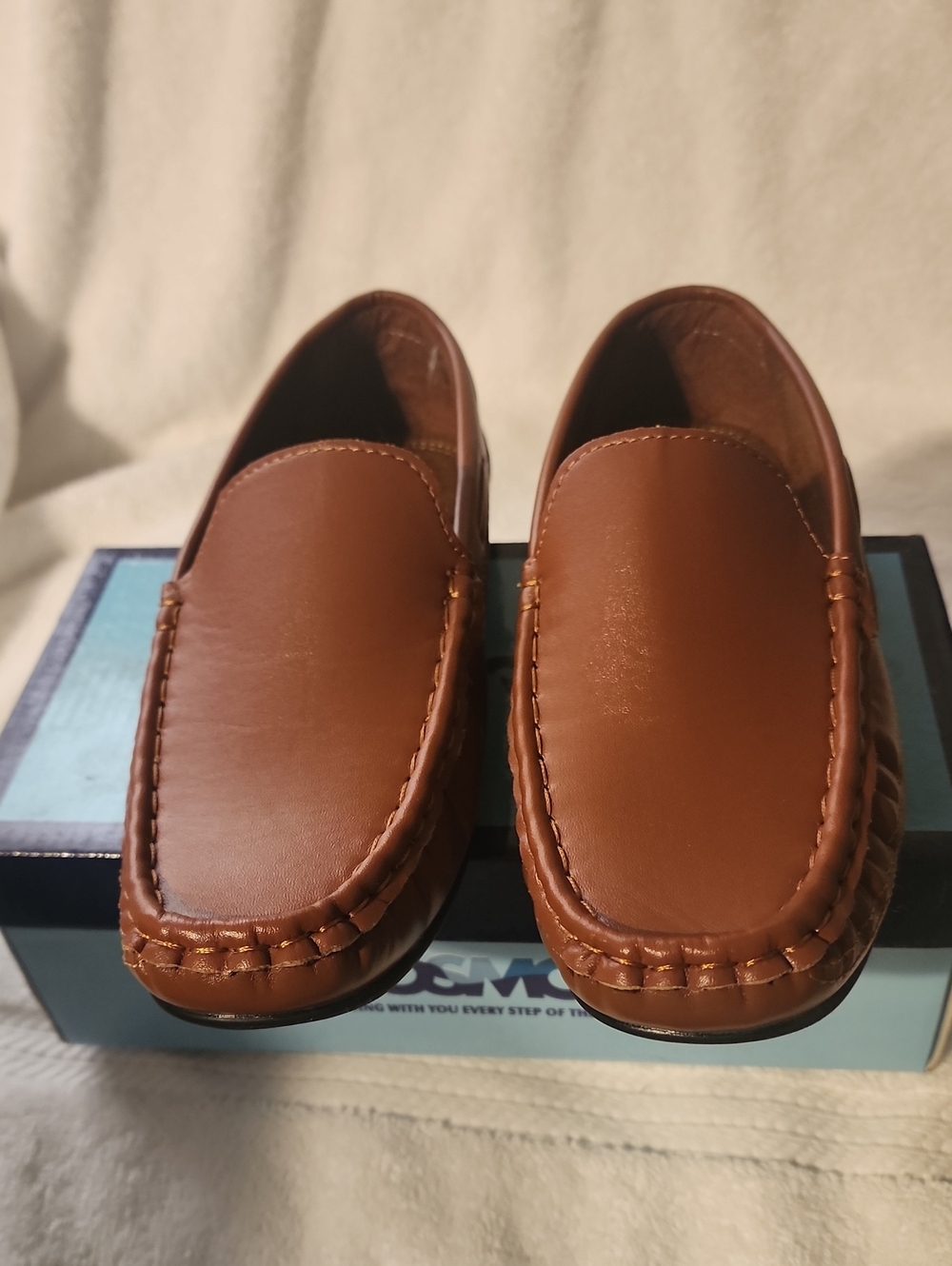 Josmo Boys' Brown Slip-On Moccasin Loafers